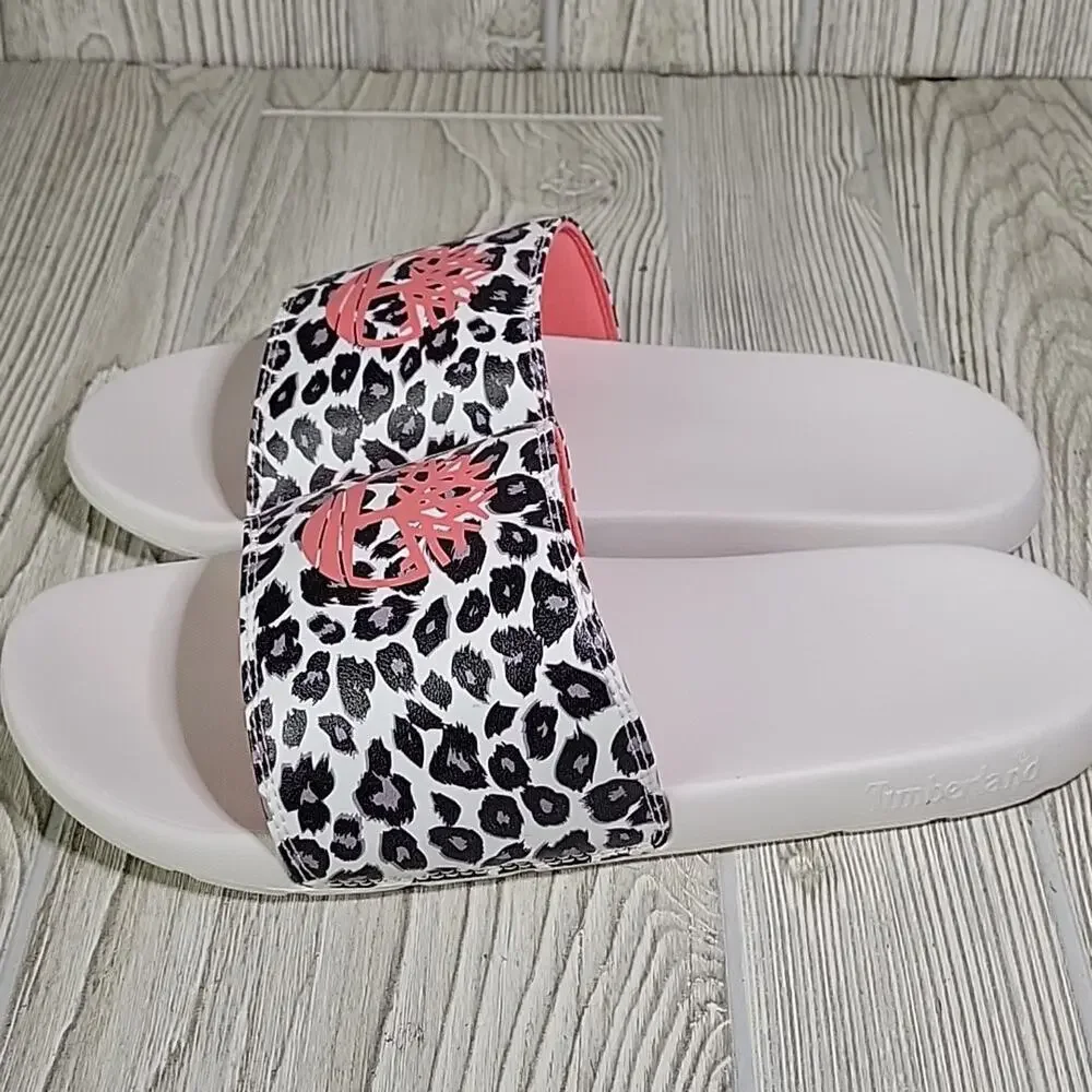 Timberland Leopard Print Playa Slide Sandals Womens Size 11 Mens Size 9 NIB